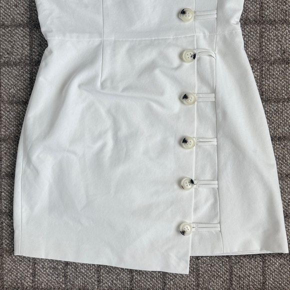 Women’s Finders Keepers White Mini dress with button detail Size L - Picture 3 of 7